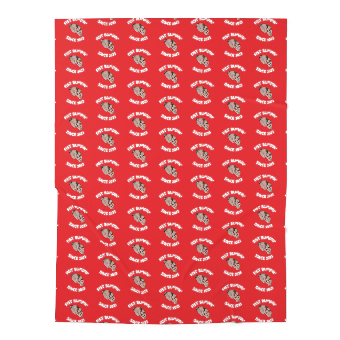 Kansas City White on Red Fist Bumpin’ Since 2023 Baby Swaddle Blanket