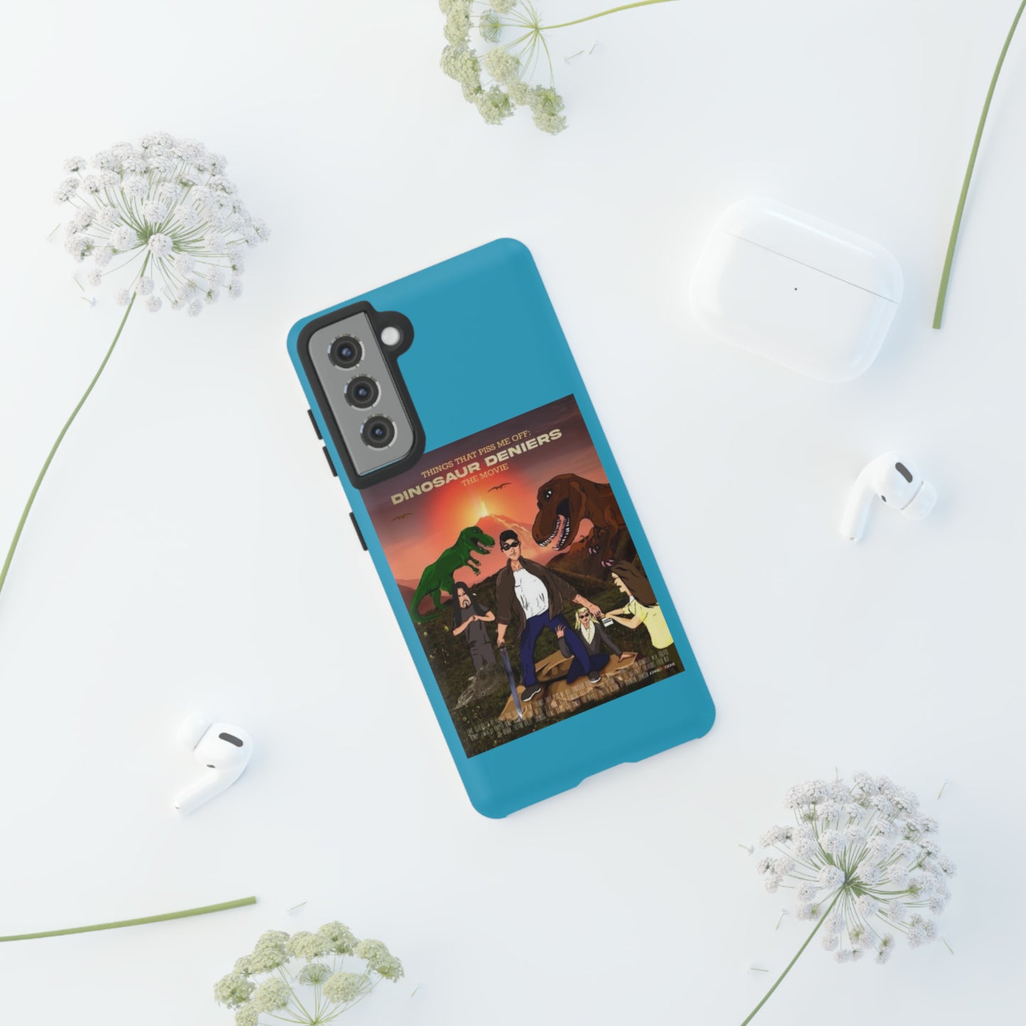 Dinosaur Deniers: The Movie Tough Phone Case (turquoise)