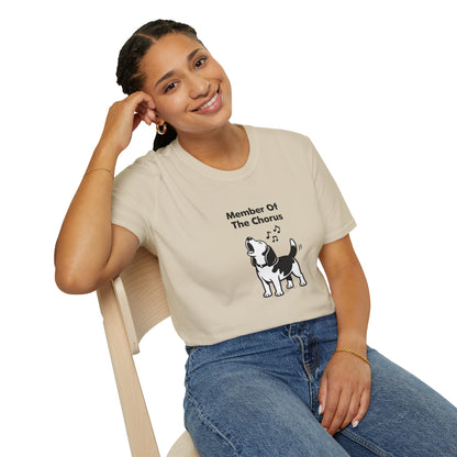 Member Of The Chorus  —  Black And White Minimalist Family Collection For Adult Dog Lovers