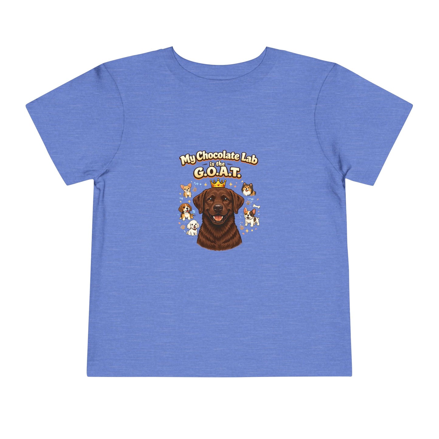 Let your toddler show their pride -- "My Choclolate Lab is the G.O.A.T." – Toddler T-Shirt