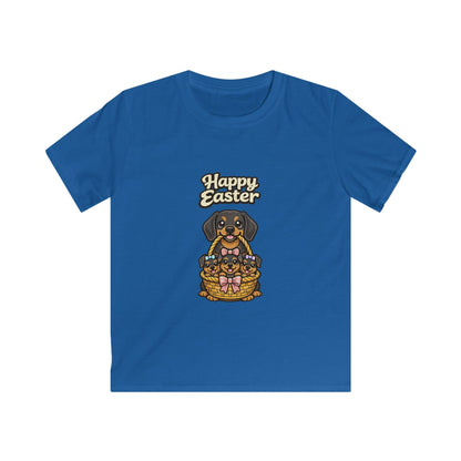 Dachshund Bulldog Family Happy Easter — Youth Dog Lover Tee