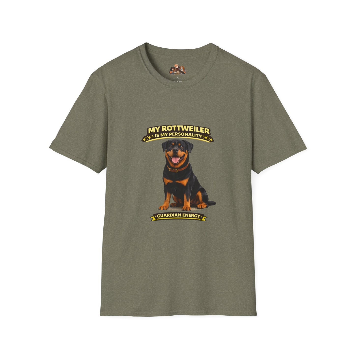 My Rottweiler Is My Personality – Guardian Energy – Personalized Dog Breed Tee