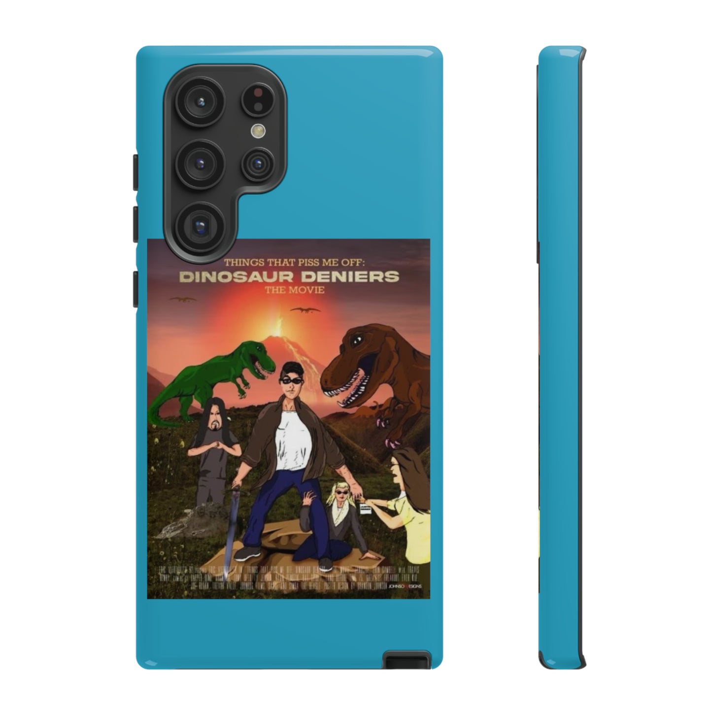 Dinosaur Deniers: The Movie Tough Phone Case (turquoise)