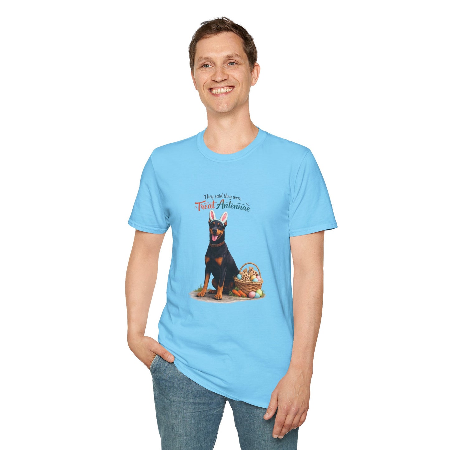 Doberman Treat Antenna™ – Easter Dog Lover Tee