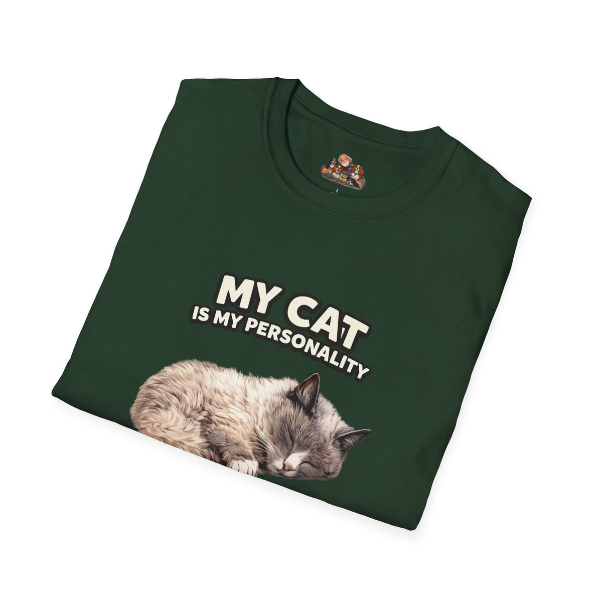 My Cat Is My Personality – "The Calm Presence" – Personalized Custom Cat Shirt