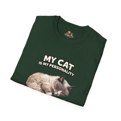 My Cat Is My Personality – "The Calm Presence" – Personalized Custom Cat Shirt