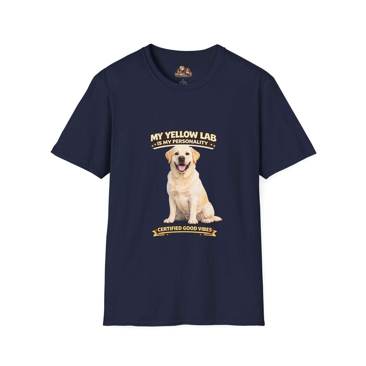 My Yellow Lab is My Personality – Certified Good Vibes – Personalized Dog Breed Shirt