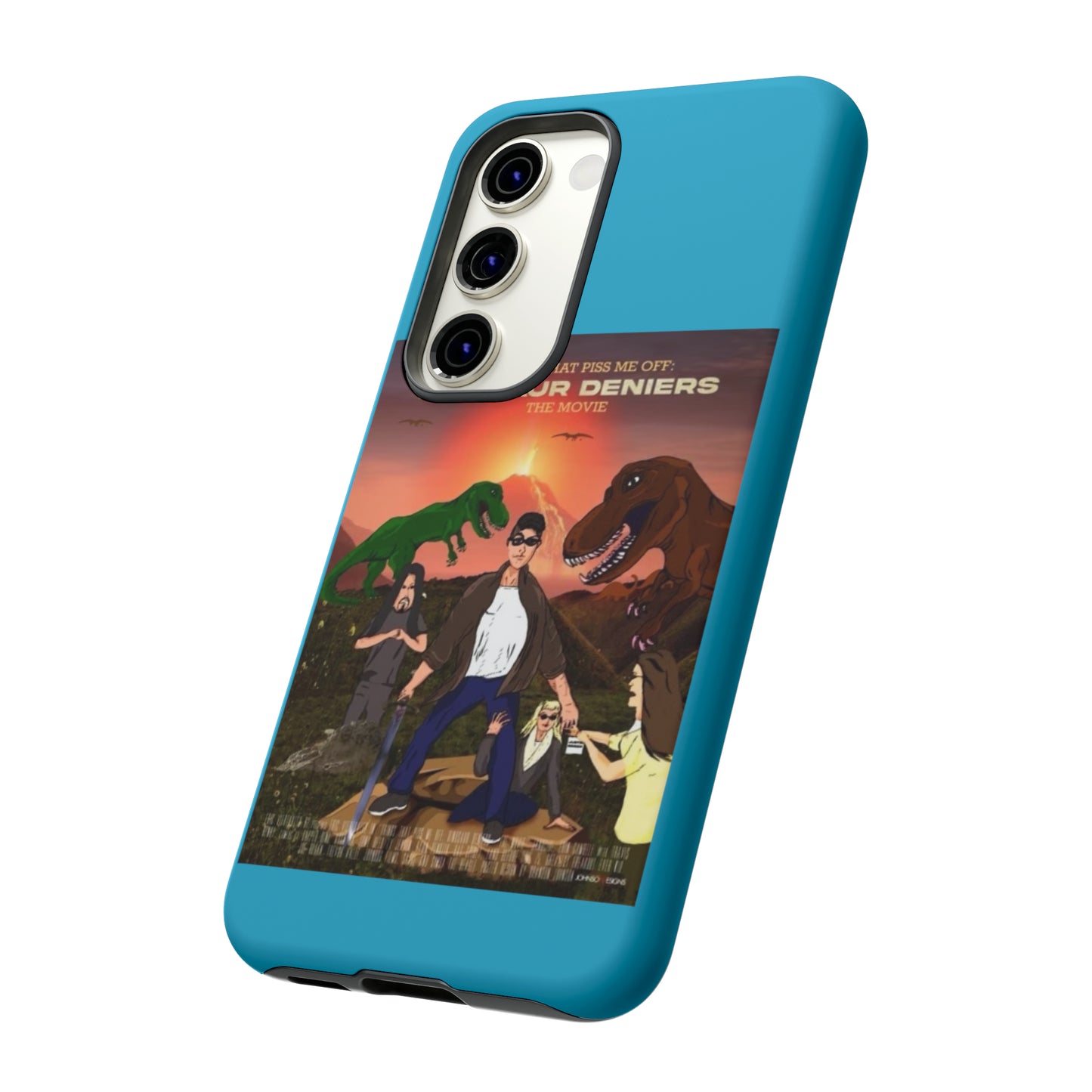 Dinosaur Deniers: The Movie Tough Phone Case (turquoise)