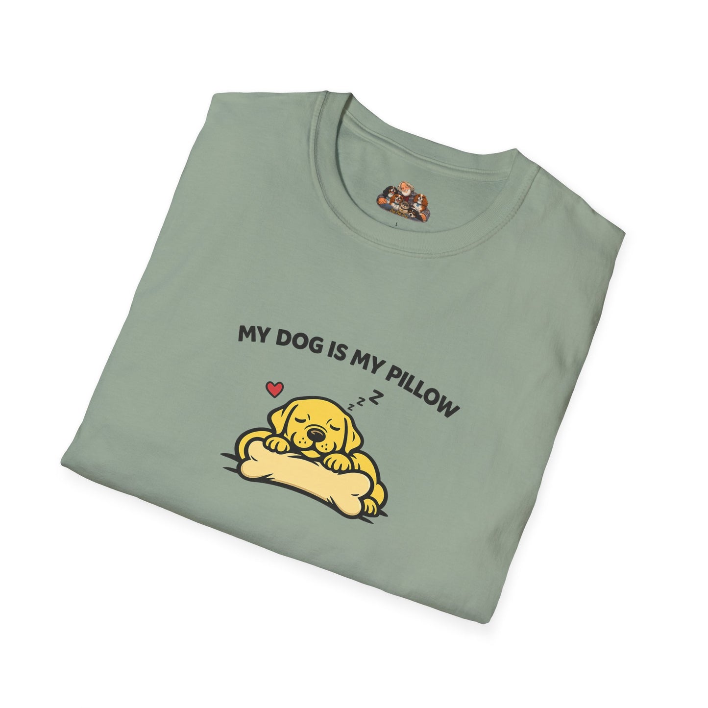 My Dog Is My Pillow  —  Soft-Color Minimalist Family Collection For Adult Dog Lovers