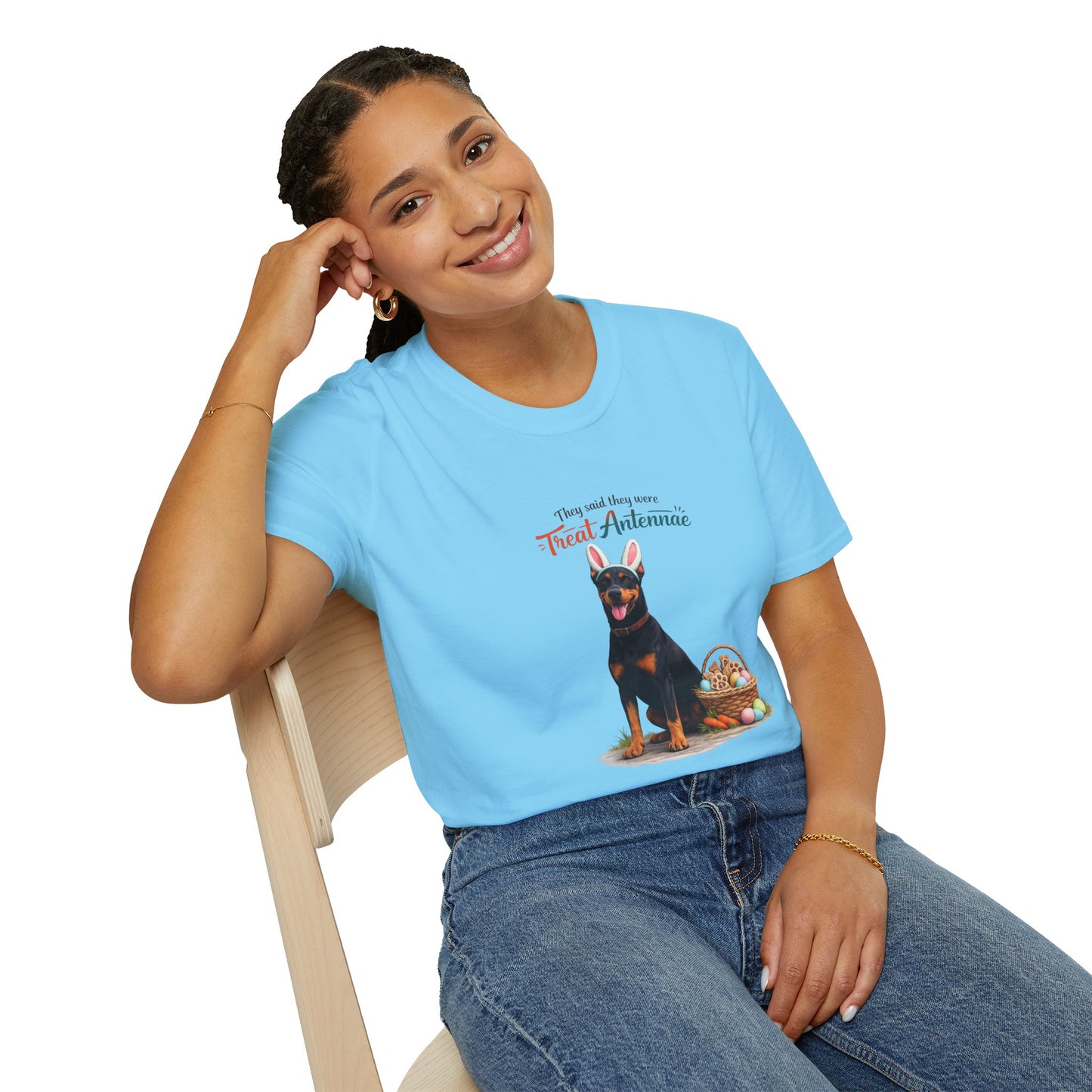 Doberman Treat Antenna™ – Easter Dog Lover Tee