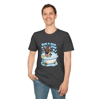 Rub-A-Dub Pup – Personalized Dog Spa T-Shirt – Paw Spa Days Remembered