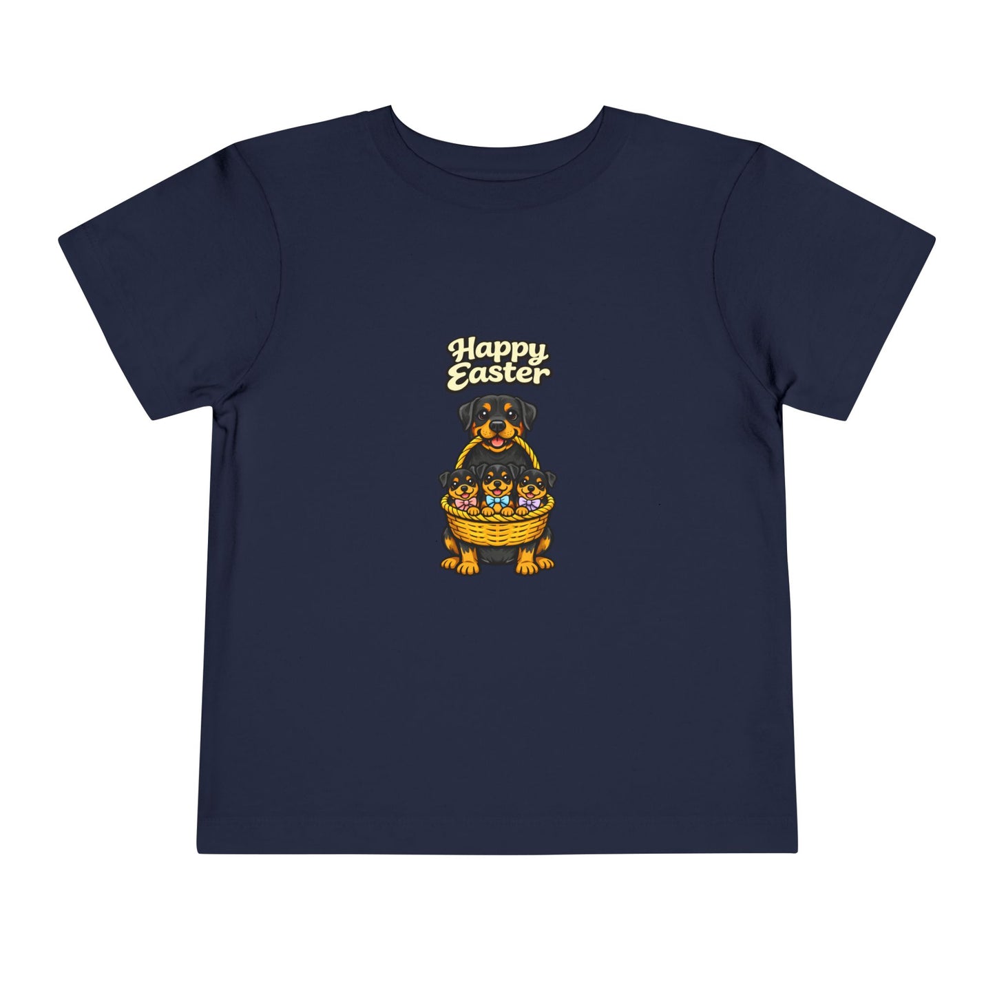 Rottweiler Family Happy Easter -- Toddler Dog Lover Tee