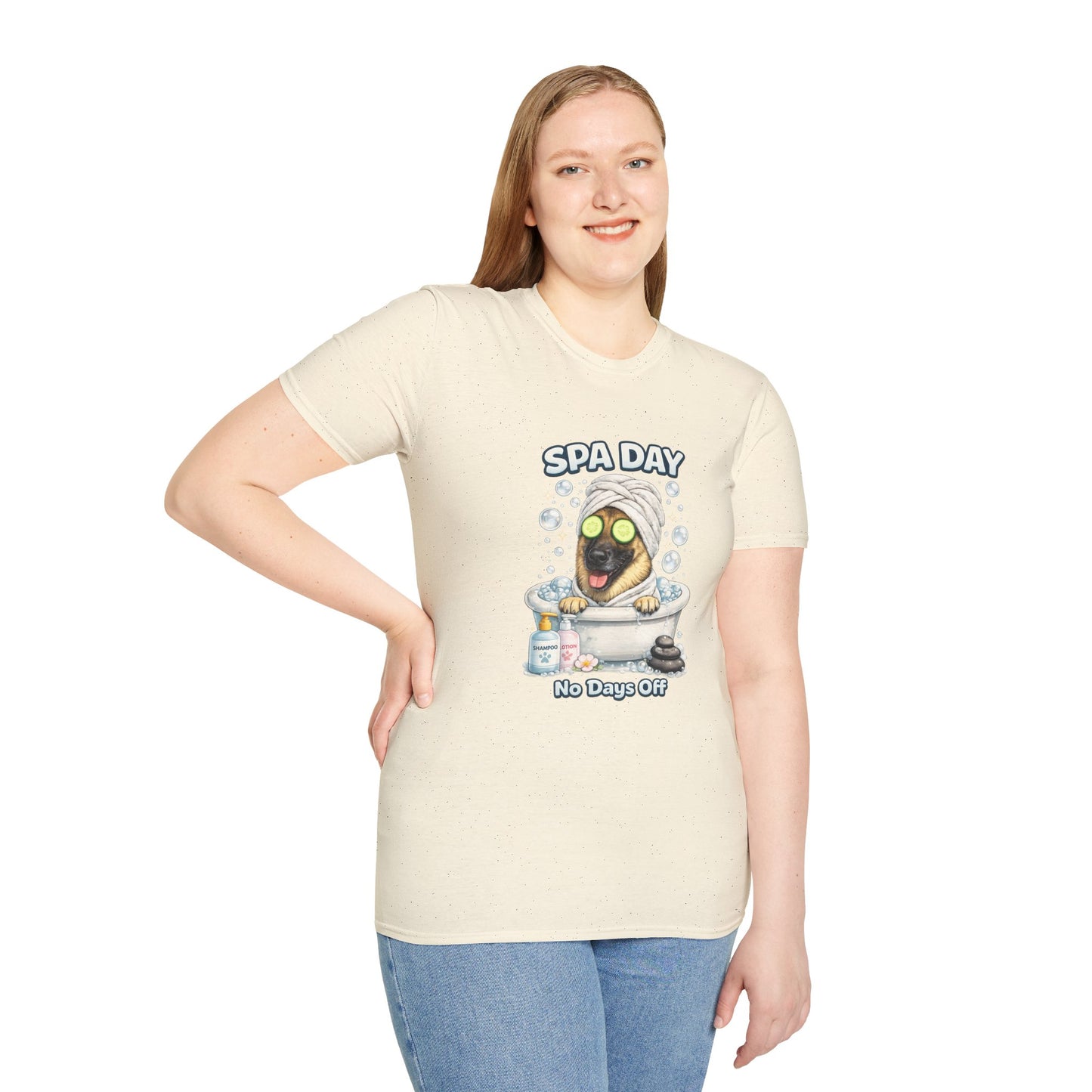 Spa Day No Days Off – Personalized Dog Spa T-Shirt – Paw Spa Days Remembered