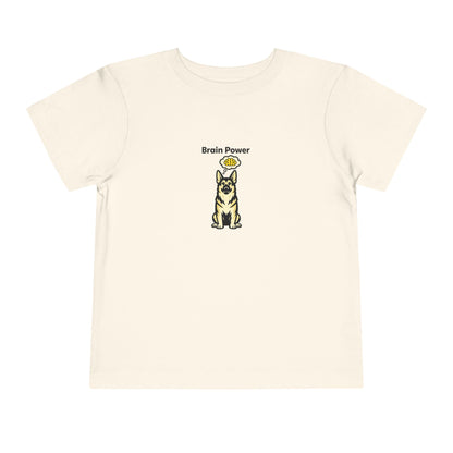 Brain Power  -- Toddler Dog Lover Tee