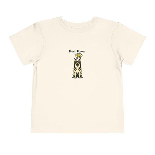 Brain Power  -- Toddler Dog Lover Tee