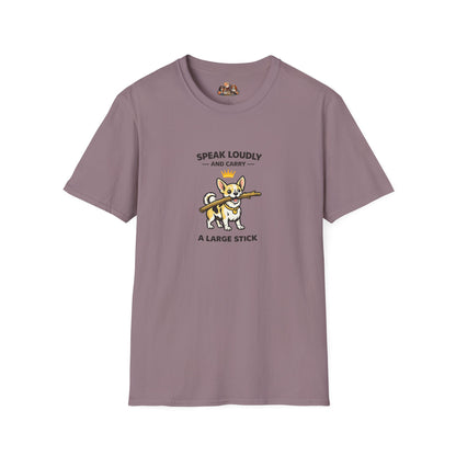 Speak Loudly And Carry A Large Stick  — Soft-Color Minimalist Family Collection For Adult Dog Lovers
