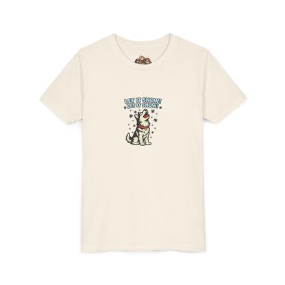 Let It Snow! Let It Snow! -- Youth Dog Lover Tee