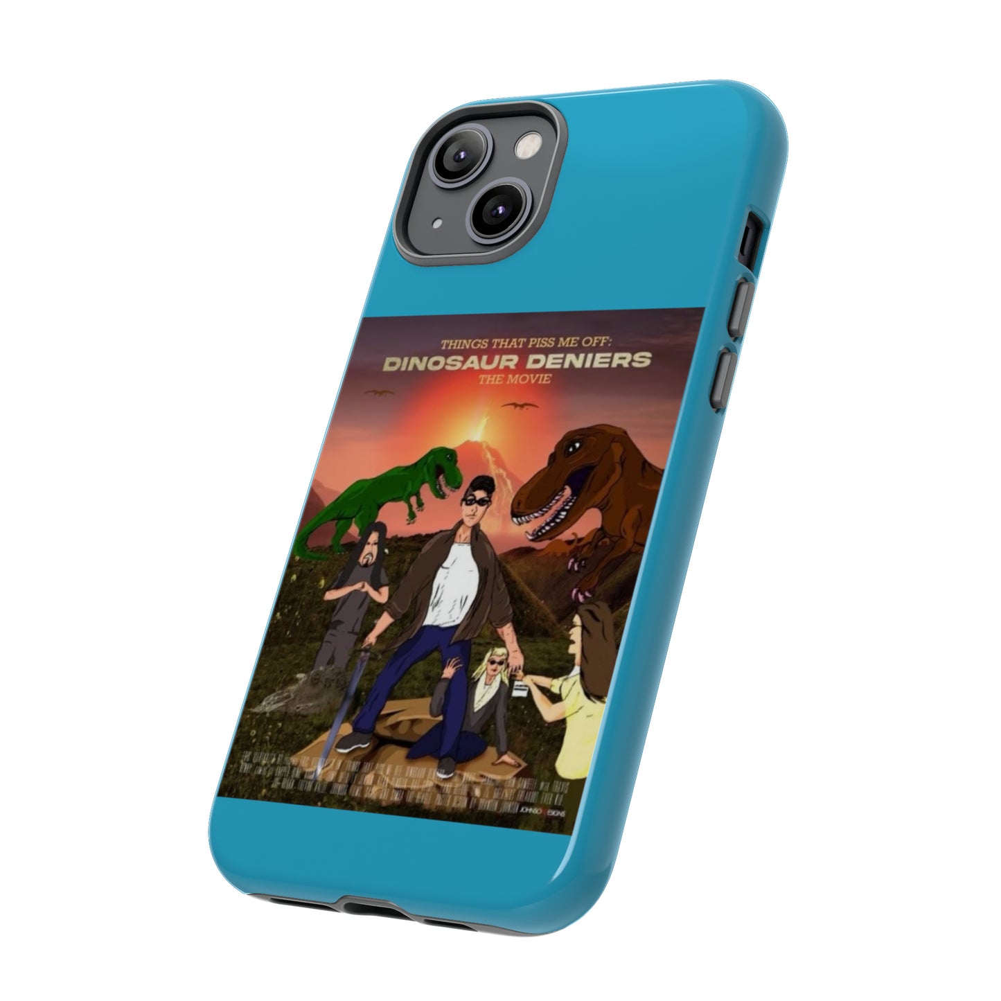 Dinosaur Deniers: The Movie Tough Phone Case (turquoise)