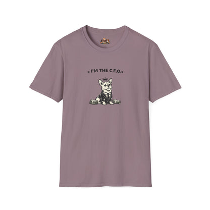 I'm The C.E.O. -- Black And White Minimalist Family Collection For Adult Dog Lovers