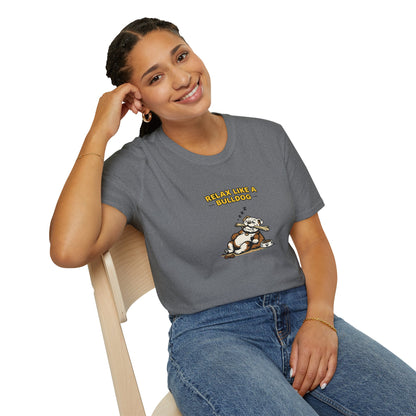 Relax Like A Bulldog  —  Soft-Color Minimalist Family Collection For Adult Dog Lovers