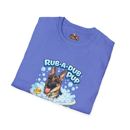 Rub-A-Dub Pup – Personalized Dog Spa T-Shirt – Paw Spa Days Remembered