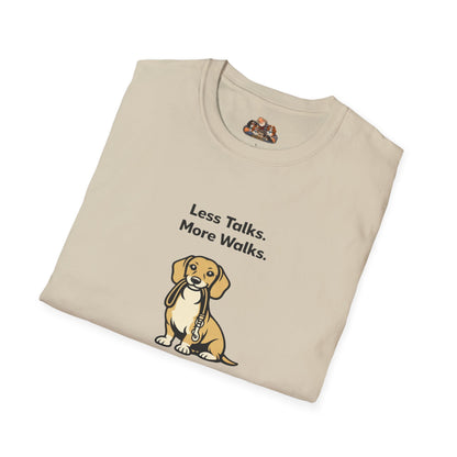 Beagle Less Talks. More Walks.  —  Soft-Color Minimalist Family Collection For Adult Dog Lovers