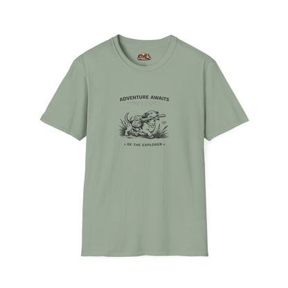 Adventure Awaits Be The Explorer  —  Black And White Minimalist Family Collection For Adult Dog Lovers