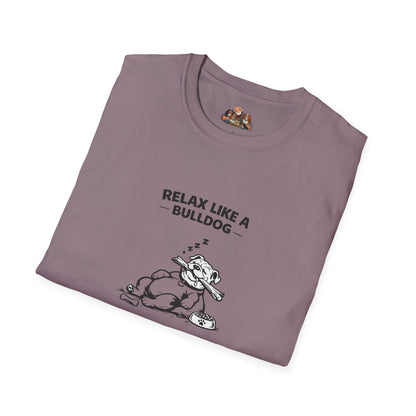 Relax Like A Bulldog  —  Black And White Minimalist Family Collection For Adult Dog Lovers