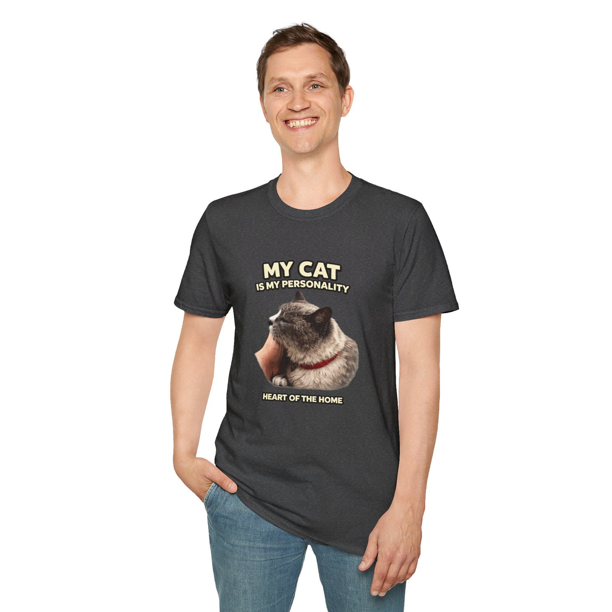 My Cat Is My Personality – "The Heart Of The Home" – Personalized Custom Cat Shirt