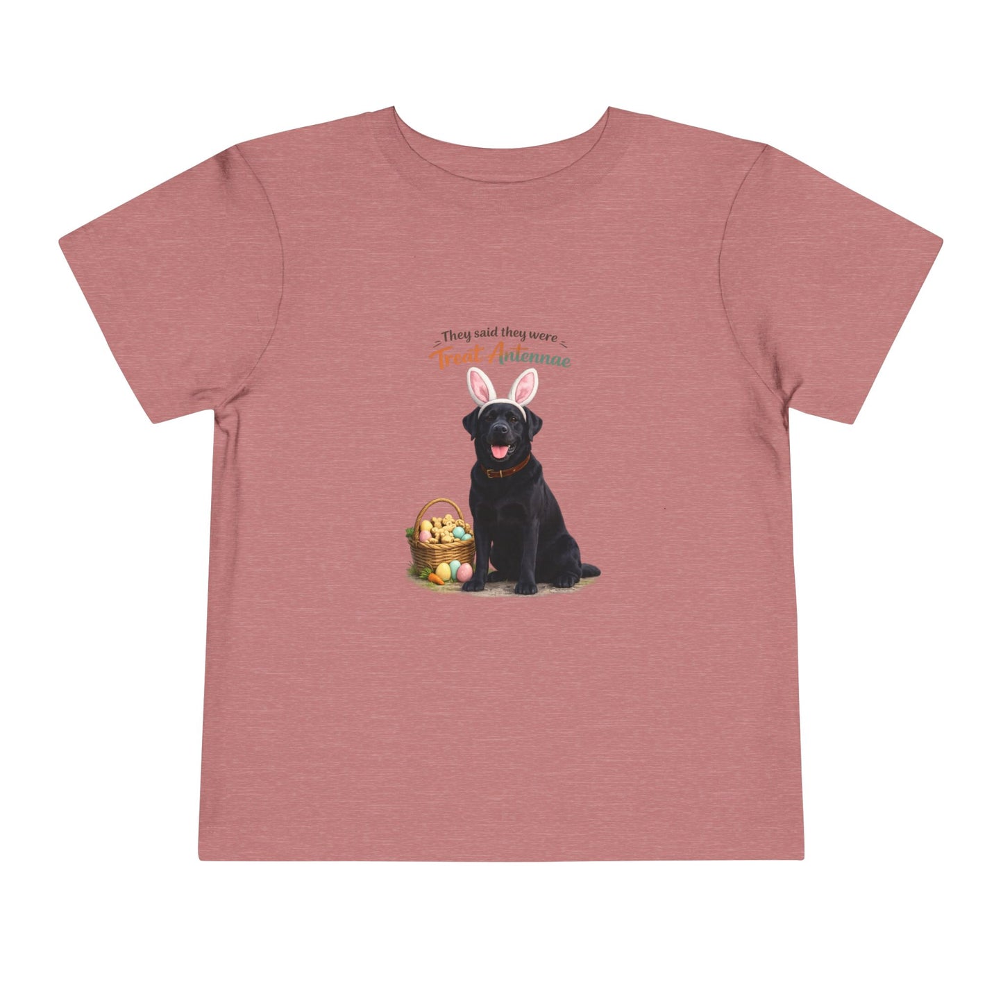 Black Lab Treat Antennae™ -- Toddler Dog Lover Tee