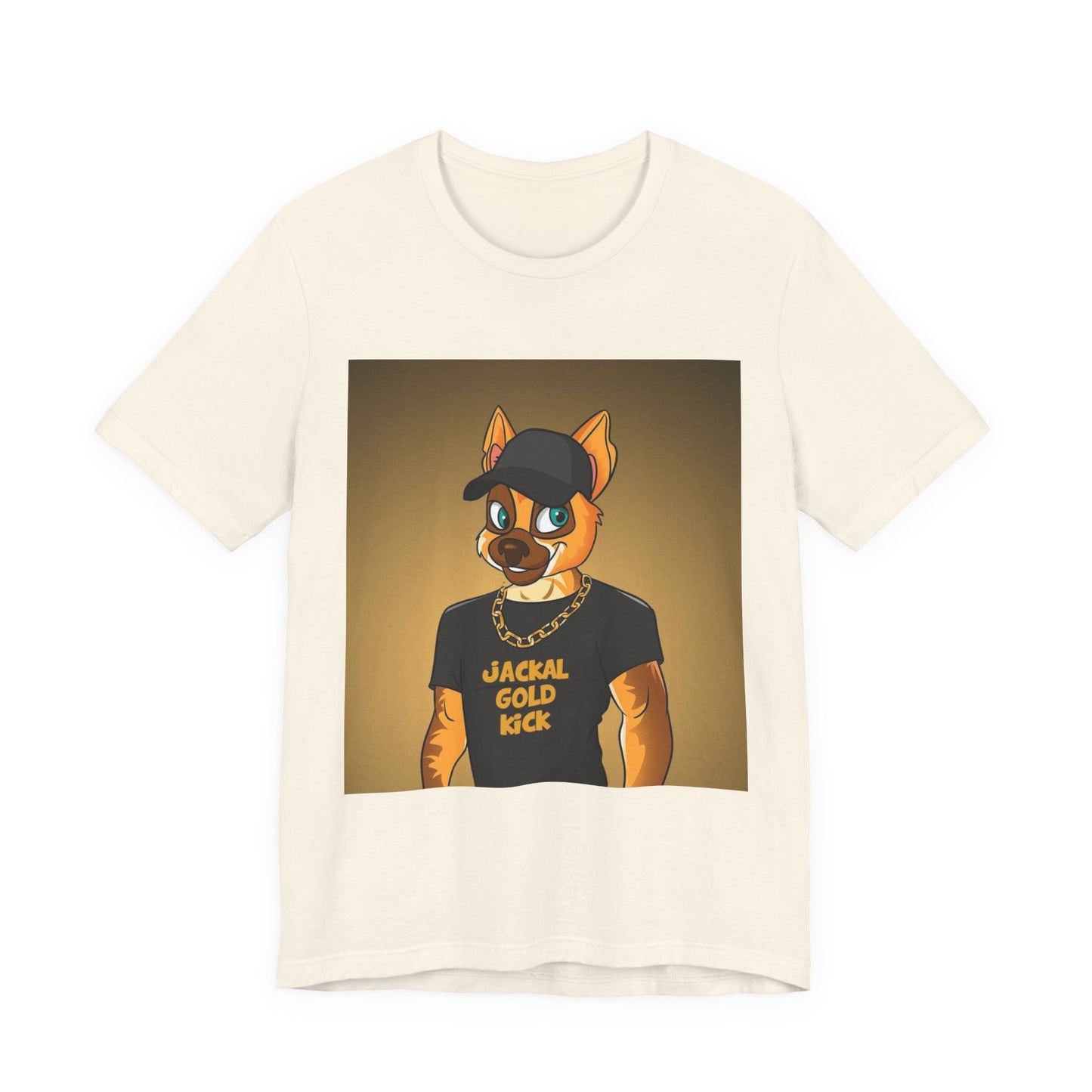 ‘Jackal Gold Kick’ Unisex Jersey Short Sleeve Tee