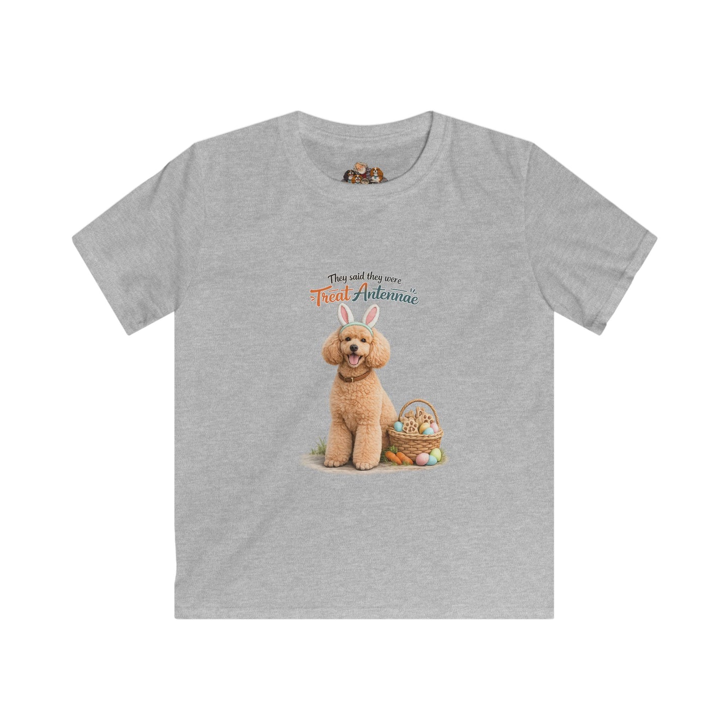 Poodle Treat Antennae™ — Youth Dog Lover Tee