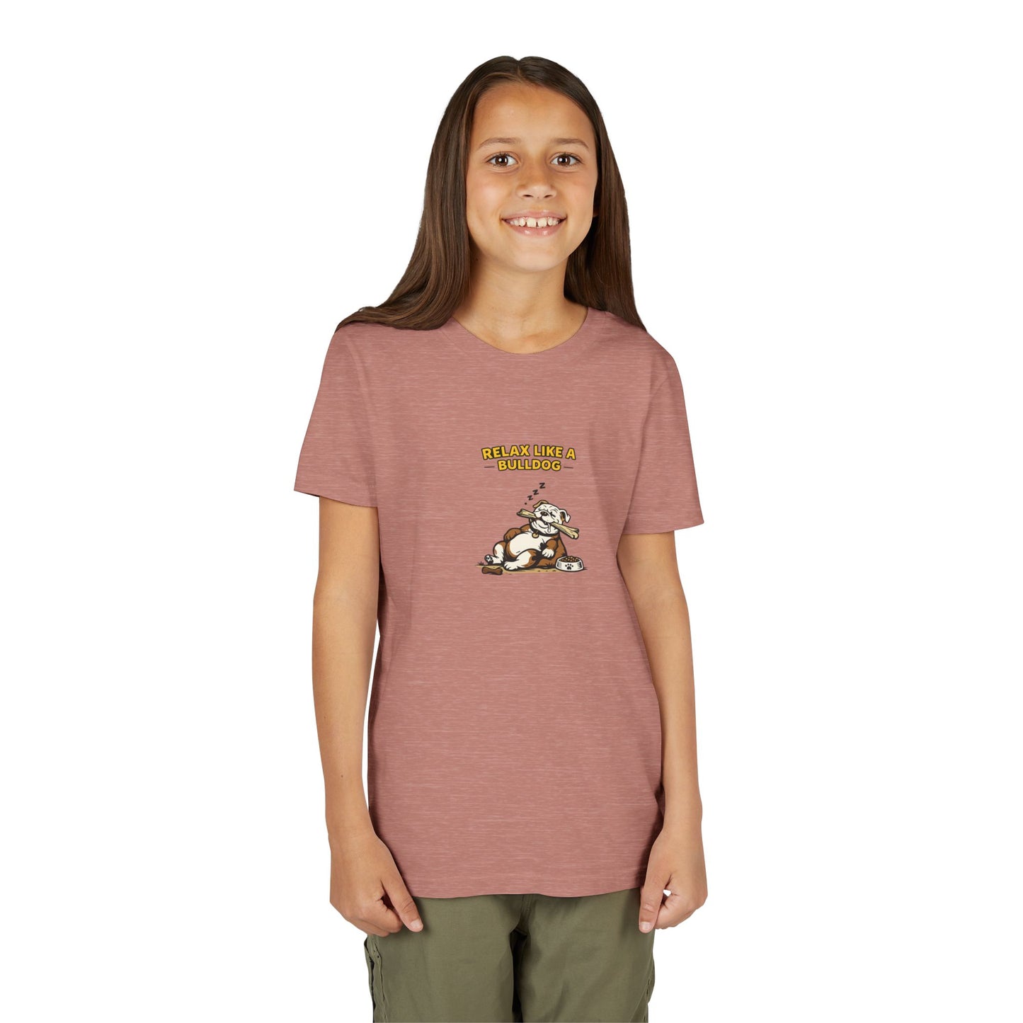 Relax Like A Bulldog  -- Youth Dog Lover Tee