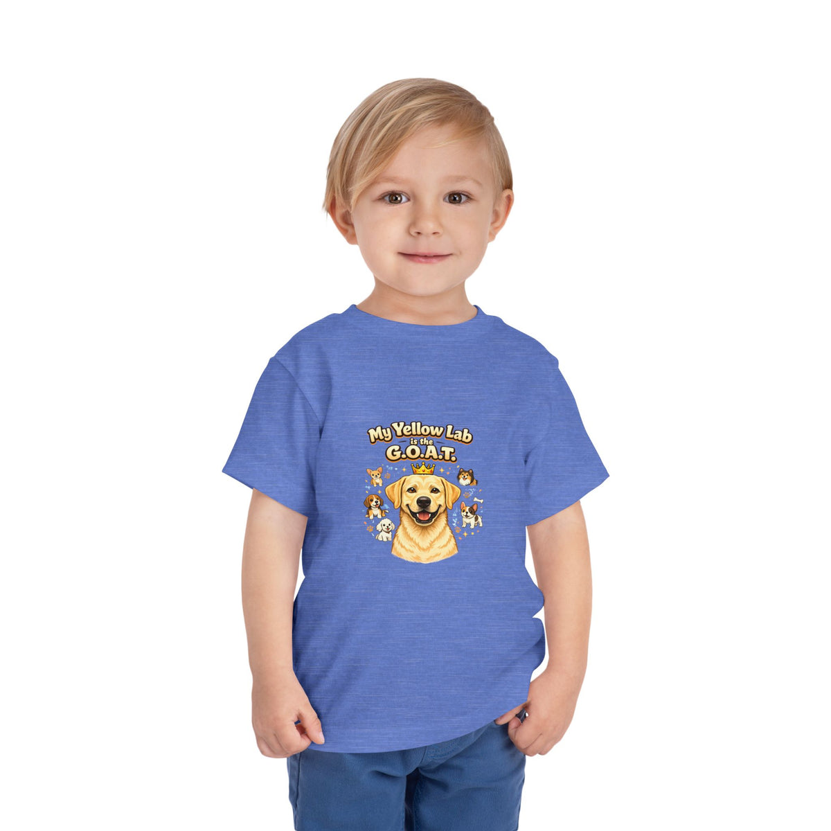 Let your toddler show their pride -- "My Yellow Lab is the G.O.A.T." – Toddler T-Shirt