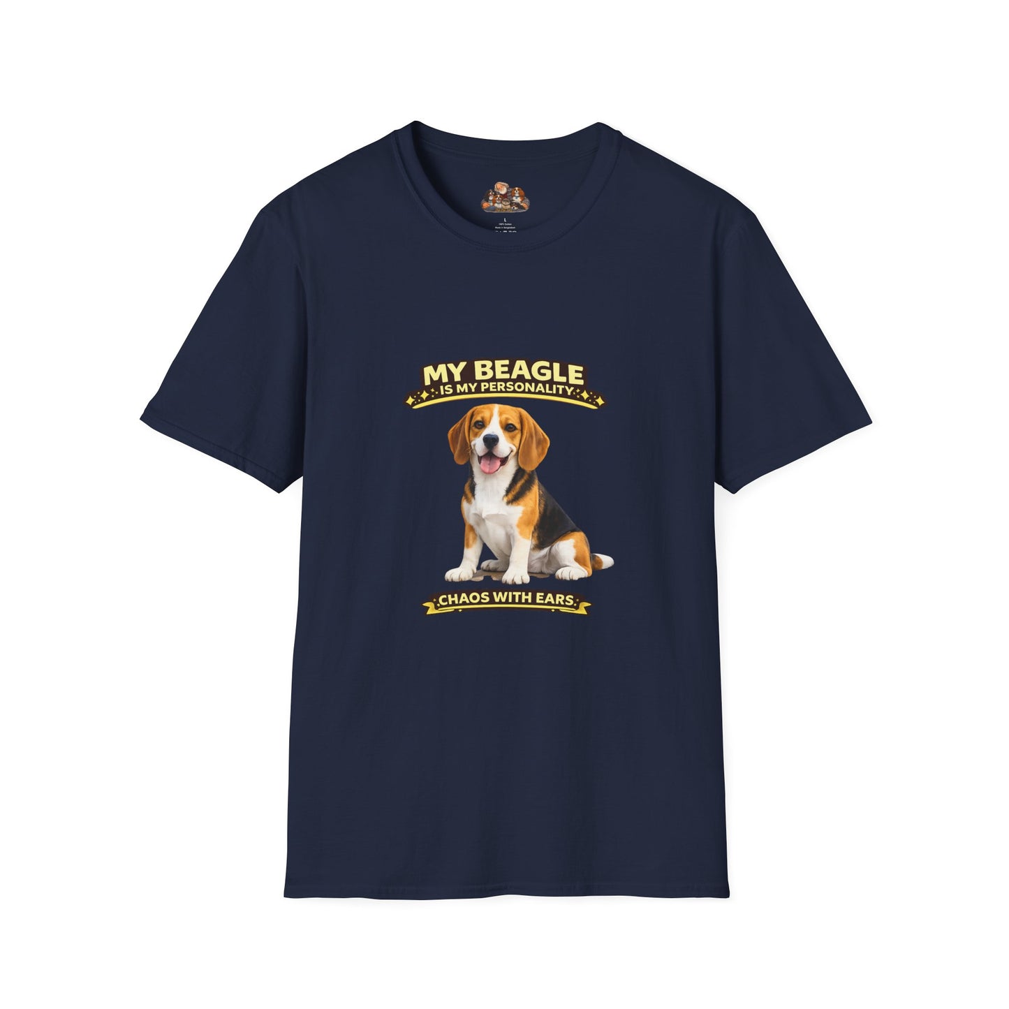 My Beagle Is My Personality – Chaos With Ears – Personalized Dog Tee