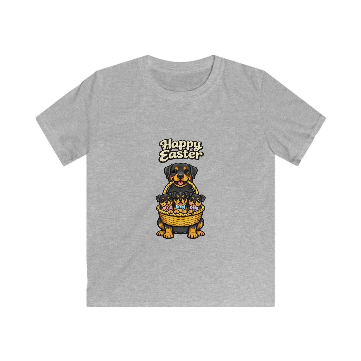 Rottweiler Happy Easter — Youth Dog Lover Tee