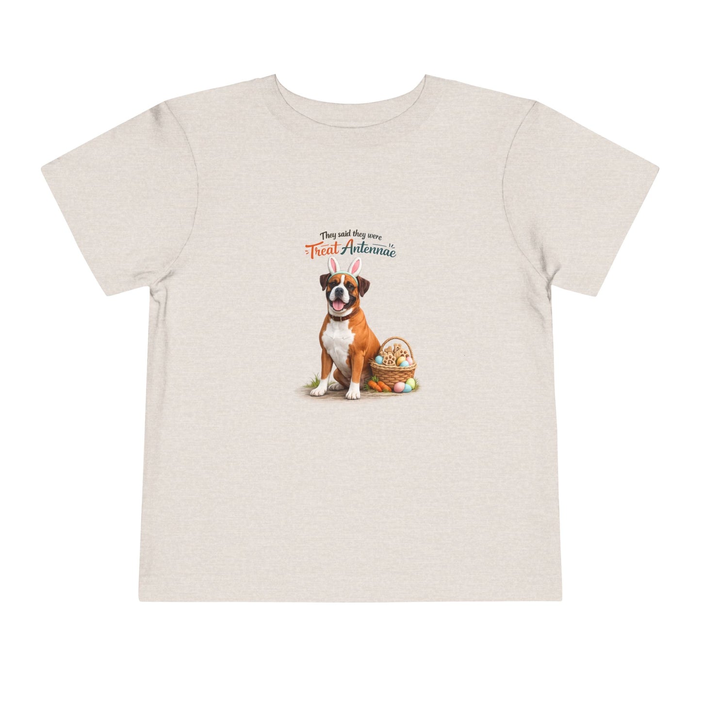 Boxer Treat Antennae™ -- Toddler Dog Lover Tee