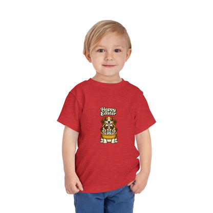 Beagle Family Happy Easter -- Toddler Dog Lover Tee