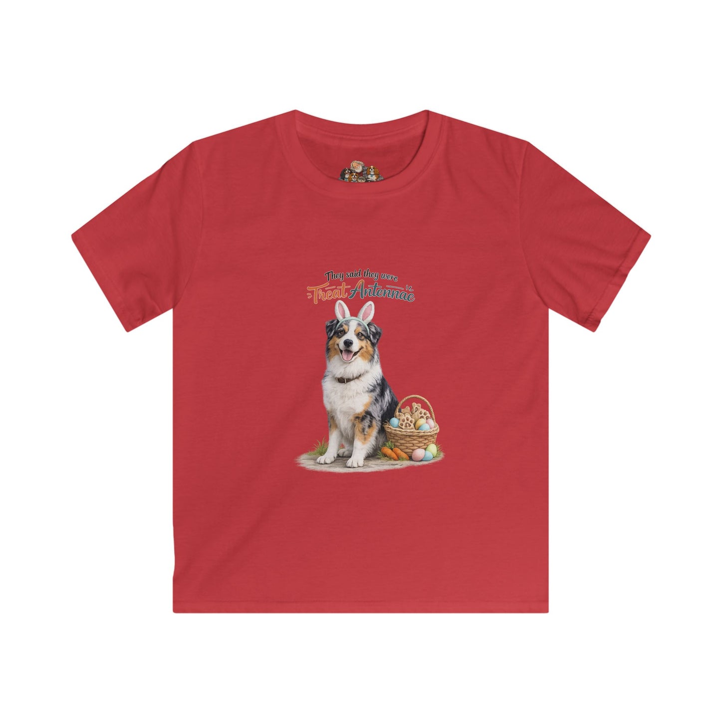 Australian Shepherd Treat Antennae™ — Youth Dog Lover Tee