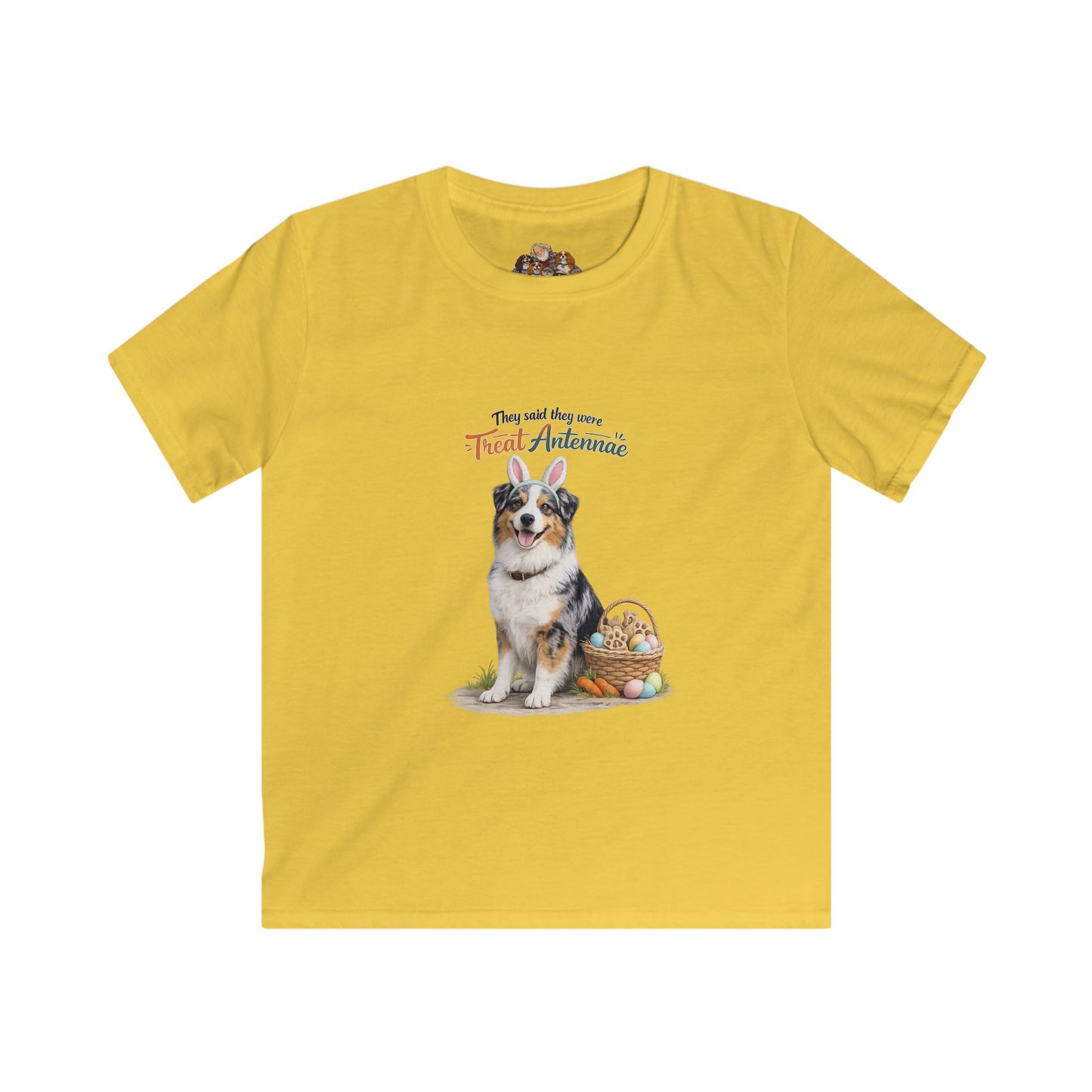 Australian Shepherd Treat Antennae™ — Youth Dog Lover Tee