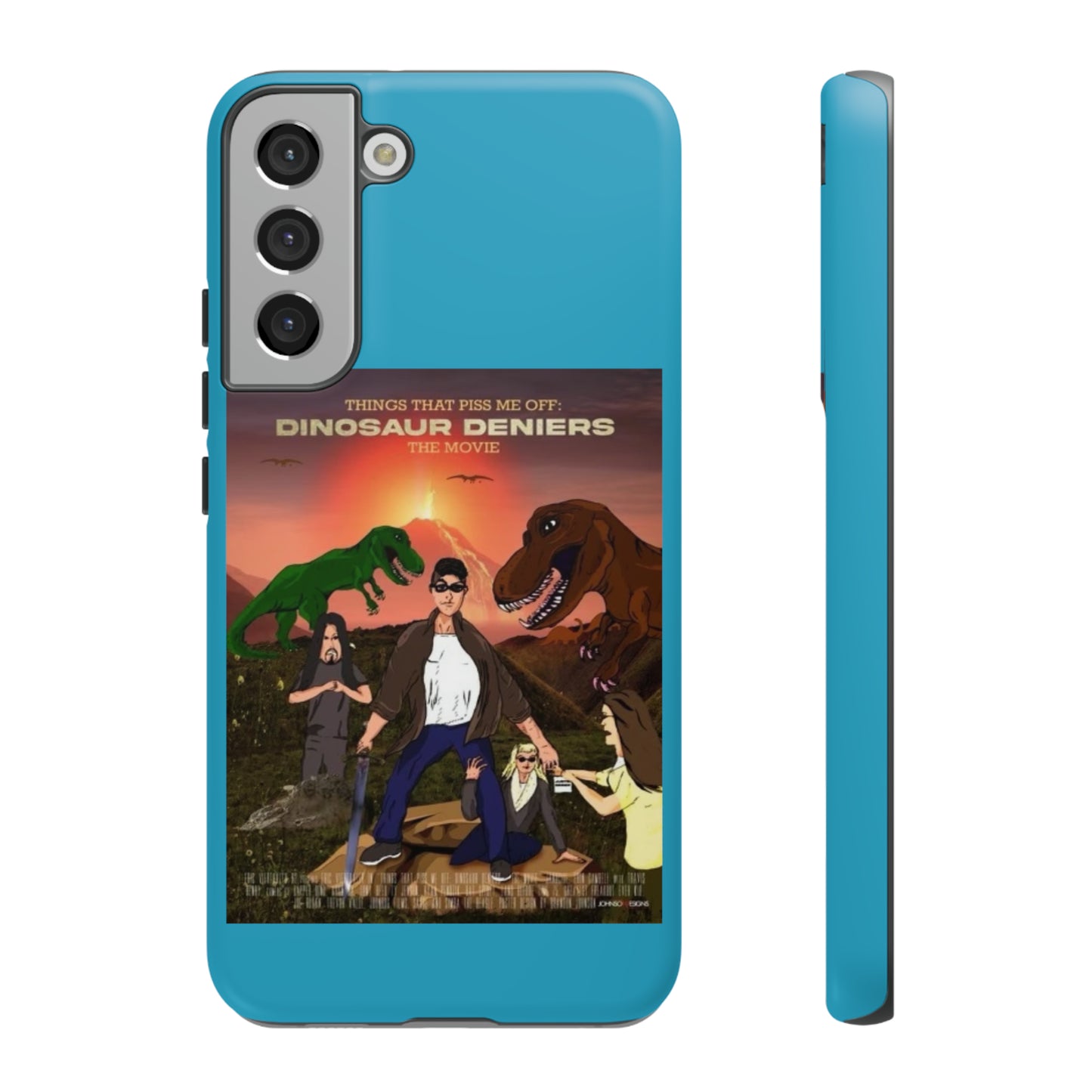 Dinosaur Deniers: The Movie Tough Phone Case (turquoise)