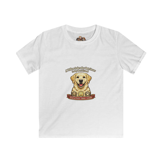 Child A Yellow Labrador is my Best Friend -- Pet Lover T-Shirt