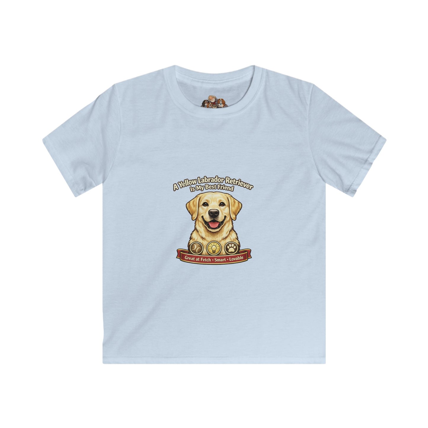 Child A Yellow Labrador is my Best Friend -- Pet Lover T-Shirt