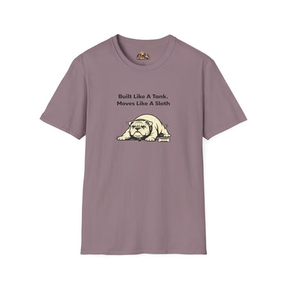 Built Like A Tank. Moves Like A Sloth.  —  Soft-Color Minimalist Family Collection For Adult Dog Lovers