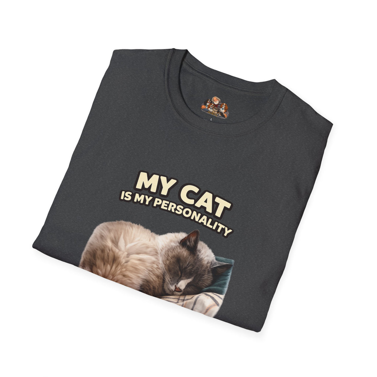 My Cat Is My Personality – "Quietly Devoted" – Personalized Custom Cat Shirt