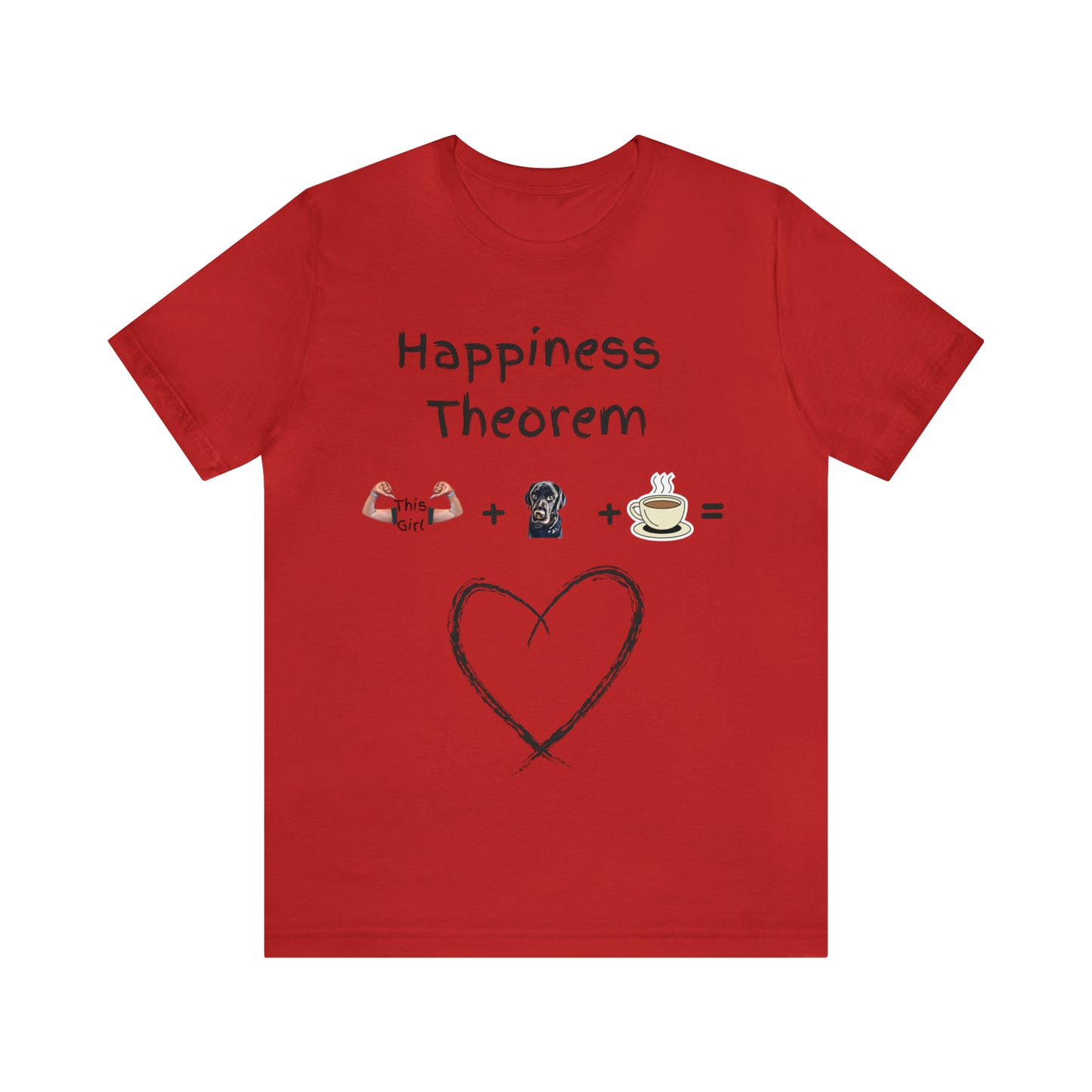 This Girl + Labrador + Coffee = Happiness Unisex Jersey Tee