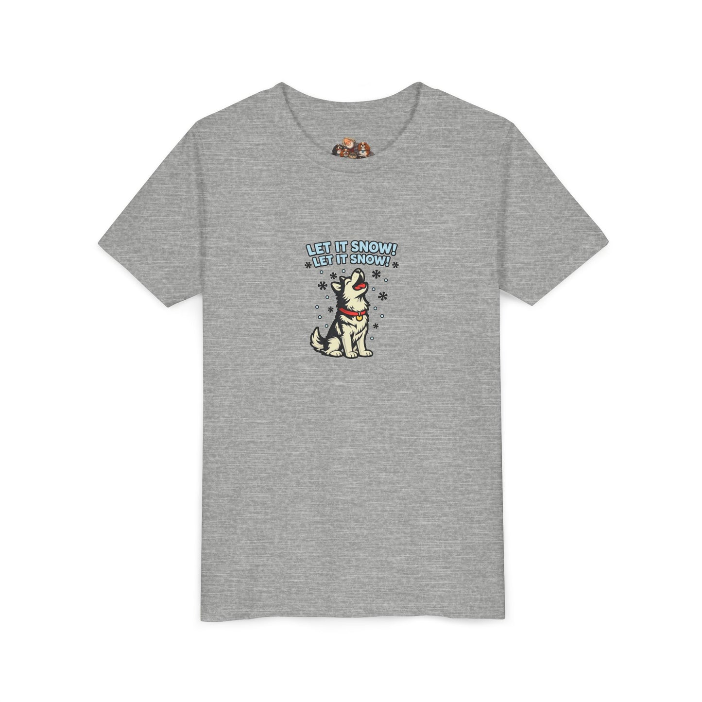 Let It Snow! Let It Snow! -- Youth Dog Lover Tee