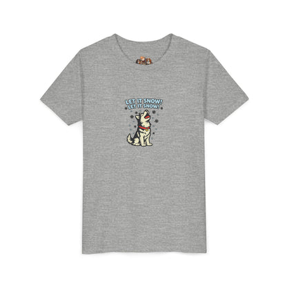 Let It Snow! Let It Snow! -- Youth Dog Lover Tee