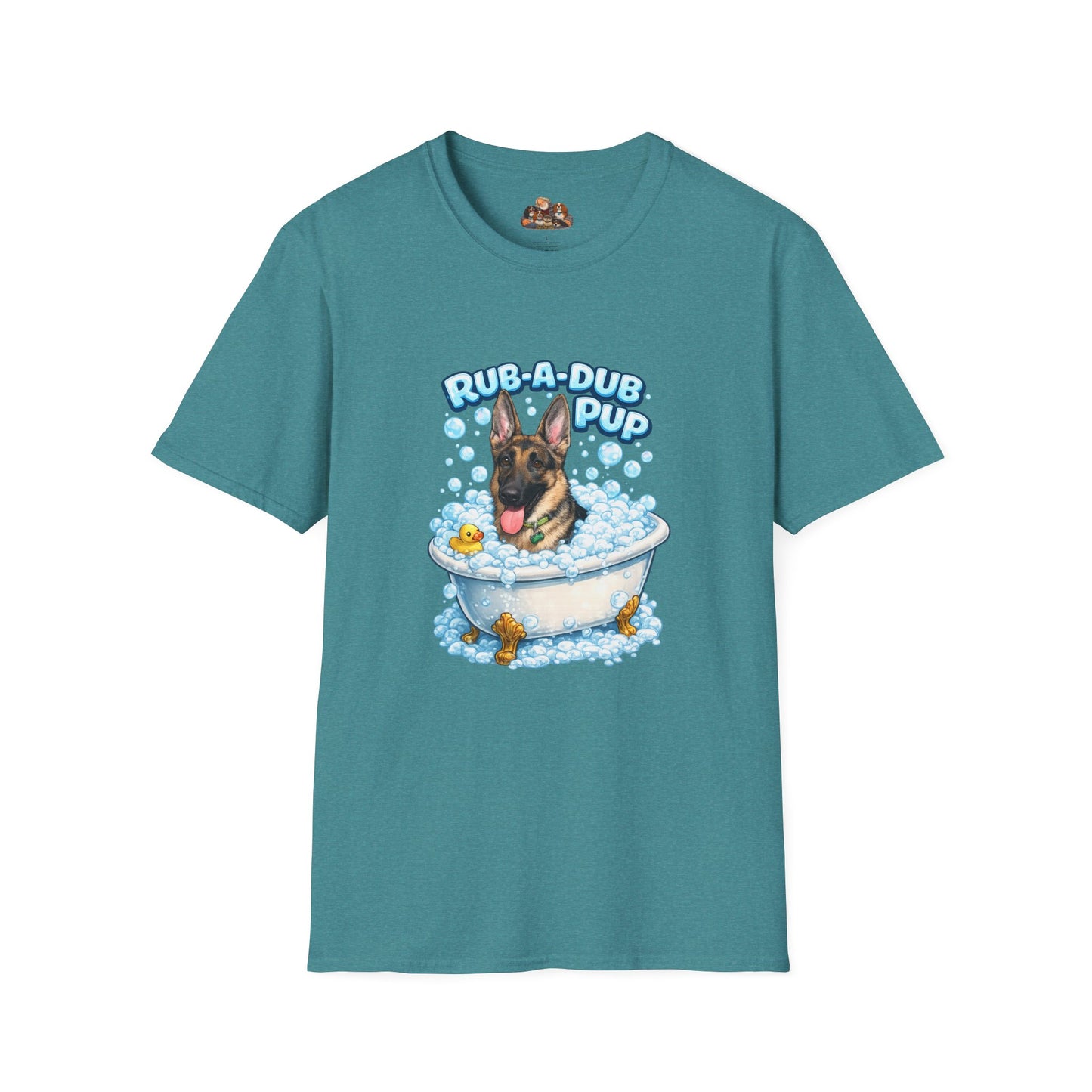 Rub-A-Dub Pup – Personalized Dog Spa T-Shirt – Paw Spa Days Remembered
