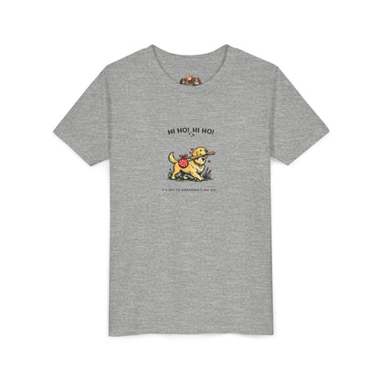 Hi Ho! Hi Ho! It's Off To Grandma's We Go!-- Youth Dog Lover Tee